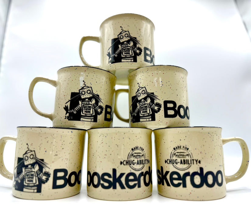 Booskerdoo Robot Mug 2026 Edition (A Camper Mug made for Maximum Chug-ability)